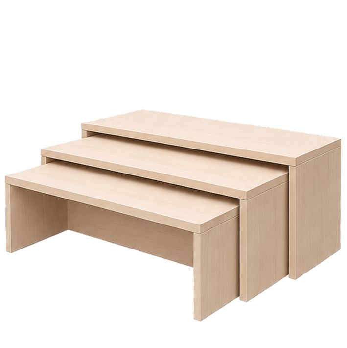 Sitzbänke 3er Set, 4 Dekore